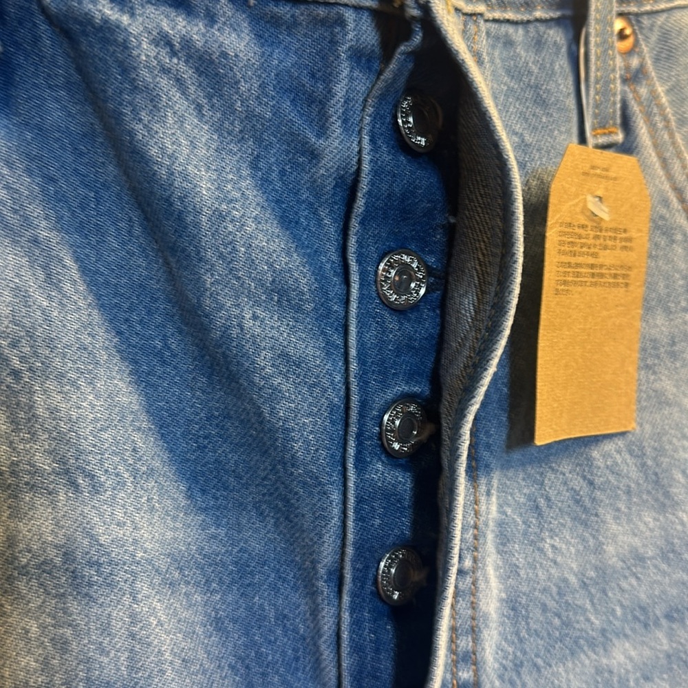 NWT Levi’s - 501® HIGH RISE Denim Cutoffs Shorts 33 Distressed Summer - Picture 6 of 6